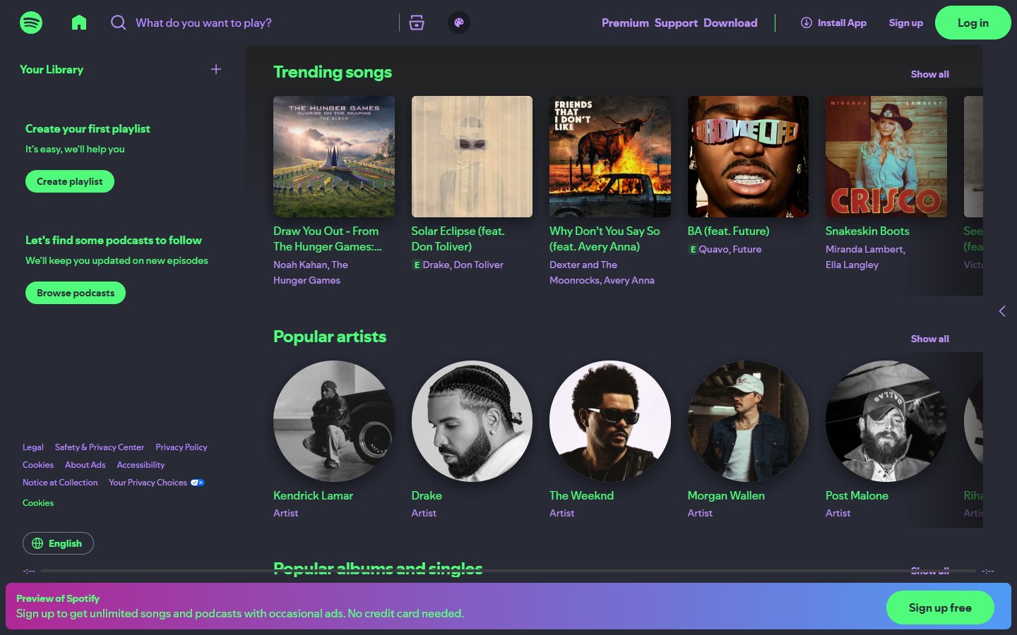 The same page with a Spectra theme applied